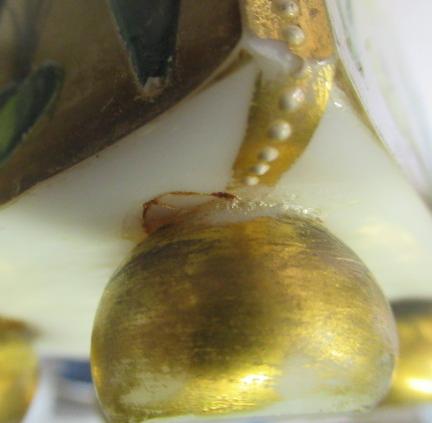 A PAIR OF OPALINE GLASS VASES, probably French, c.1880, of square section raised upon four bun feet, - Image 10 of 12