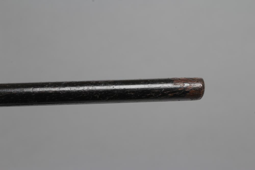 A LADY'S VICTORIAN WALKING CANE, the ivory grip carved as the head of a young maiden wearing a veil, - Image 4 of 4