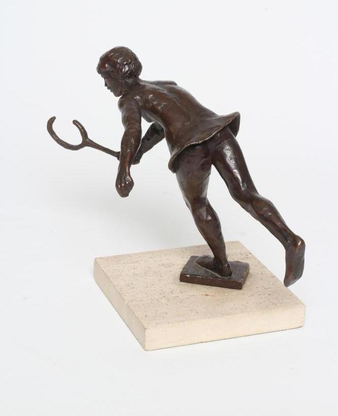 KELSEY STERETT-GITTINGS (American b.1941), "The Tennis Player", bronze, limited edition, on square - Image 3 of 11