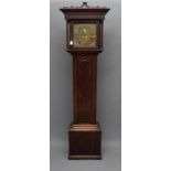 A GEORGE III OAK LONGCASE CLOCK by Roberts, Otley, the thirty hour movement with anchor escapement