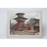 NEIL TYLER (b.1945), Nepalese Temple Kathmandu, oil on canvas, signed, 18" x 24", framed (subject to