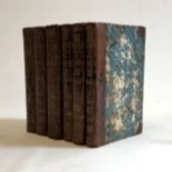 COMPLETE HISTORY OF THE COUNTY OF YORK, Thomas Allen, 1828, Hunton, 6 Vols, worn half calf over