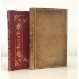 MANUSCRIPT TRAVEL GUIDE TO FRANCE & BASQUE SPAIN, c. 1860, small octavo, worn tan calf, all edges