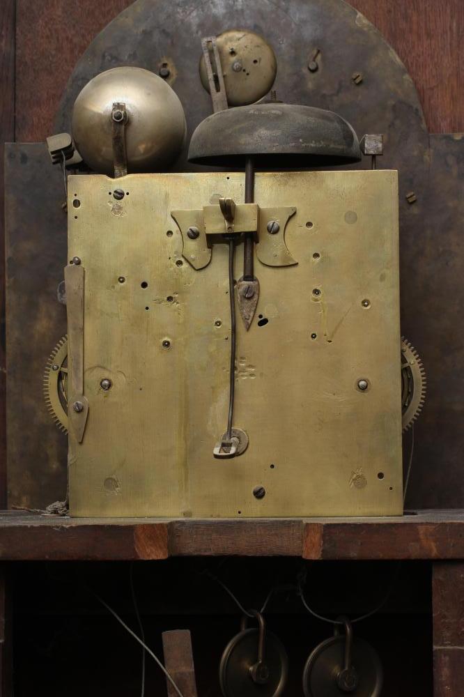 A MAHOGANY LONGCASE CLOCK by Andrew Dickie, Edinburgh, the eight day three train movement with - Image 12 of 14