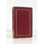 ANNIE BROADBENT 1885, small octavo manuscript, worn red roan binding, mixture of verses, seaweed,