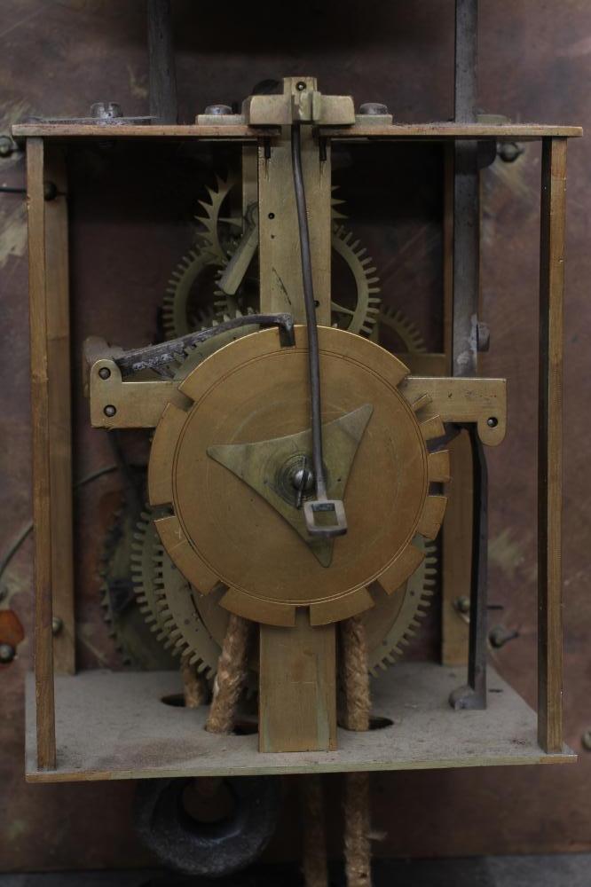 AN OAK LONGCASE CLOCK by John Edwards, Norwich, the thirty hour lantern movement with anchor - Image 9 of 22