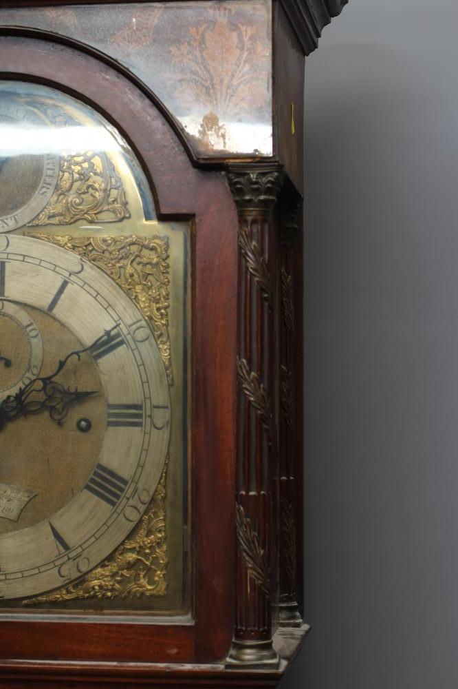 A MAHOGANY LONGCASE CLOCK by Andrew Dickie, Edinburgh, the eight day three train movement with - Image 2 of 14