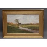 CYRIL WARD (1863-1935), "The Lower Valley of the Esk", watercolour, signed and dated 1892, artist'