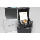 AN ELIZABETH II 007 "PAY ATTENTION 007" 1/4OZ GOLD PROOF COIN, 2020, in capsule, cased and boxed