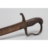 A 1796 PATTERN LIGHT CAVALRY SABRE, the 32 1/2" curved and fullered blade inscribed 925, with