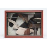 FRED STIVEN (1929-1997), "Margin Box 4", mixed media sculpture, signed and dated (19)77, artist's