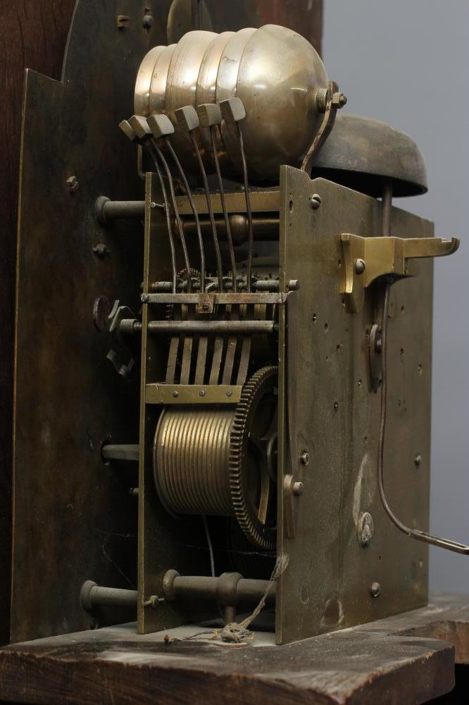 A MAHOGANY LONGCASE CLOCK by Andrew Dickie, Edinburgh, the eight day three train movement with - Image 13 of 14