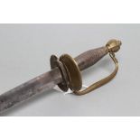 A GEORGIAN 1796 PATTERN INFANTRY OFFICER'S SWORD, the 31 1/2" fullered blade inscribed "OSBORN"