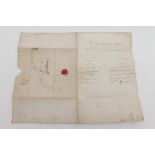 AN ELECTION DOCUMENT, PETITION, dated July 1st 1837, to Lord Milton signed by twelve electors