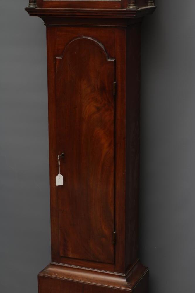 A MAHOGANY LONGCASE CLOCK by Andrew Dickie, Edinburgh, the eight day three train movement with - Image 5 of 14