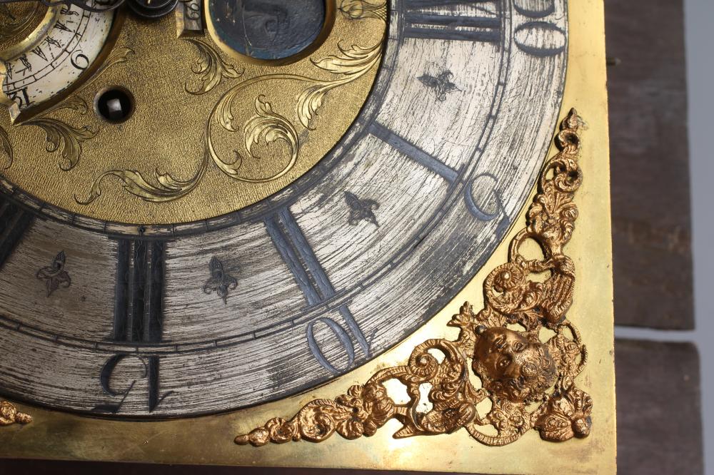 AN OAK LONGCASE CLOCK, signed David Collier, Gatley, the eight day movement with anchor escapement - Image 9 of 12