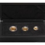 AN ELIZABETH II DUNKIRK 80TH ANNIVERSARY PROOF GOLD SOVEREIGN PRESTIGE THREE COIN SET, 2020, in