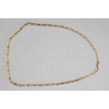 A FANCY CHAIN NECKLACE, stamped 375, with lobster clasp, 23 1/2" long, 37.9g (Est. plus 21%