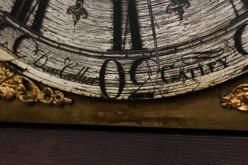 AN OAK LONGCASE CLOCK, signed David Collier, Gatley, the eight day movement with anchor escapement - Image 8 of 12