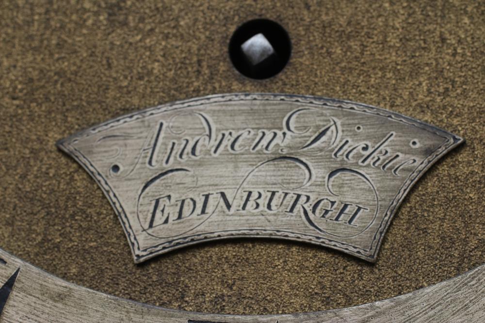 A MAHOGANY LONGCASE CLOCK by Andrew Dickie, Edinburgh, the eight day three train movement with - Image 10 of 14