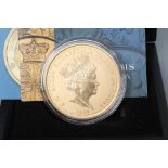 AN ELIZABETH II DUNKIRK 80TH ANNIVERSARY GOLD PROOF 5 COIN, 2020, in capsule, cased and boxed with