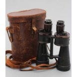 A PAIR OF 7X50 BINOCULARS, possibly by Carl Zeiss or Leitz, marked beh 448924 7x50, with