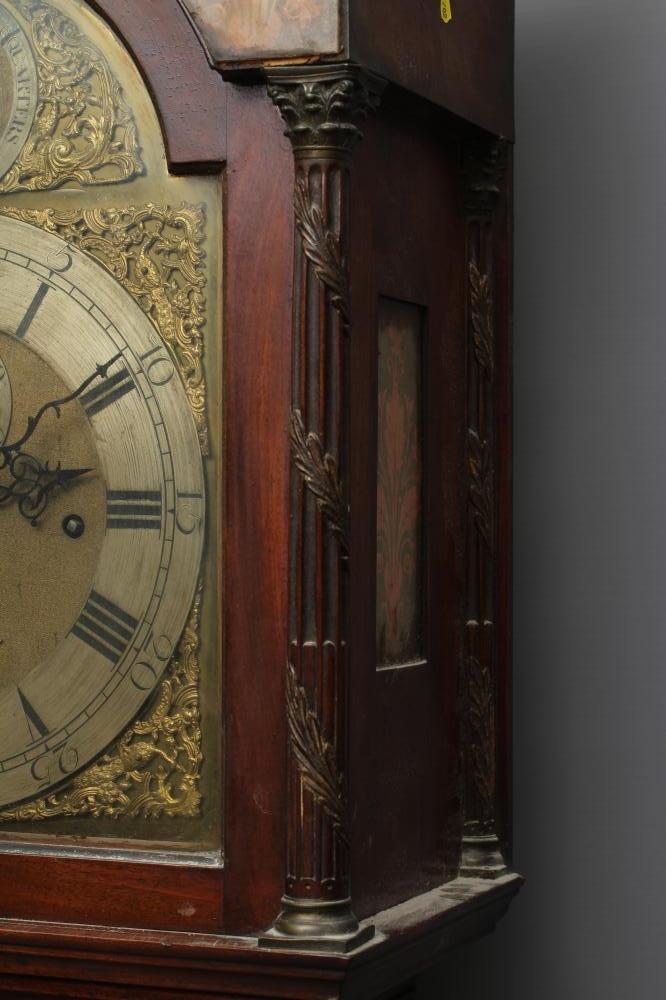 A MAHOGANY LONGCASE CLOCK by Andrew Dickie, Edinburgh, the eight day three train movement with - Image 7 of 14