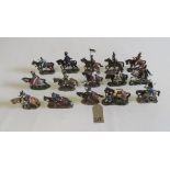 Fifteen Delprado Napoleonic Wars soldiers on horseback, E (Est. plus 21% premium inc. VAT)