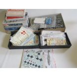 A quantity of spare parts and transfer sheets for 1:32nd scale aircraft, most for Japanese types,