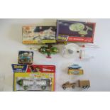 Dinky 358 USS Enterprise, 351 U.F.O. Interceptor, 359 Eagle Transporter, 189 Triumph Herald, and a