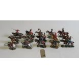 Fifteen Delprado Napoleonic Wars soldiers on horseback, E (Est. plus 21% premium inc. VAT)