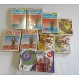 Airfix HO/OO model figures comprising WW1 British Infantry, WW1 German Infantry, WW1 American