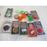 Fifteen plastic Yo-Yo's by Ban-Dai and others, some items boxed, G (Est. plus 21% premium inc. VAT)