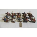 Fifteen Delprado Napoleonic Wars soldiers on horseback, E (Est. plus 21% premium inc. VAT)