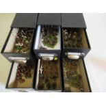 25mm War Gaming figures including Roman soldiers, Middle Eastern soldiers and African soldiers,