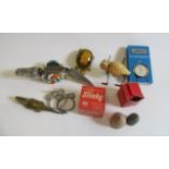 A quantity of small mechanical toys including clockwork crocodile, turtle, Slinky, dog and