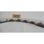 Seven Oxford Railway scale cars and an Atlas Editions Dinky TR2, all items boxed (Est. plus 21%