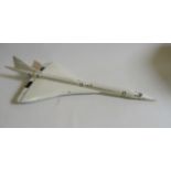 Solid cast steel Concorde model approximately 1:72 scale, hand painted (Est. plus 21% premium inc.