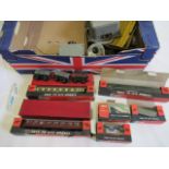 Trix Twin Warship Class diesel, four B.R. coaches and goods trucks, most items boxed, G-E,