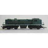 Triang Railways Continental Shunter in green, some rusting to hand rails, F (Est. plus 21% premium