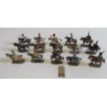 Fifteen Delprado Napoleonic Wars soldiers on horseback, E (Est. plus 21% premium inc. VAT)