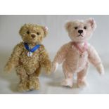 Two boxed limited edition Steiff bears, Queen Mother Bear, with Wedgwood cameo pendant, growl,