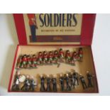Britains Band of The Royal Marines with Scots Guards, box F, models G-E (Est. plus 21% premium