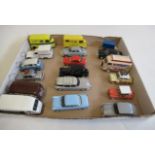 Eighteen modern issue diecast vehicles of French motor cars and vans, all items unboxed, E (Est.