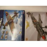 Aviation Archive Spitfire MKI 1:32 scale and Messerschmitt 109 1:32 scale, boxed E (Est. plus 21%