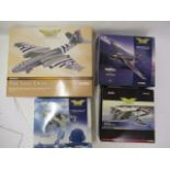 Aviation Archive E.E. Canberra, Harrier GR1, DH Vampire and Hawker Hunter 1:72 scale, boxed, G-E (