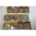 Mini diecast Aircraft by AHM and miniplanes including Mustang, Boeing P-26 and Zero Fighter, all