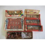 Plastic soldiers by Britains and others including Space Mutants, Yeoman, Crusaders and Vikings, most