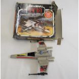 Palitoy X-Wing Fighter from Return of the Jedi, box AF, Fighter cockpit canopy missing (Est. plus