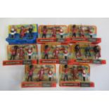 Eight sets of three carded Britains figures of Lifeguards, Beefeaters and others, E (Est. plus 21%